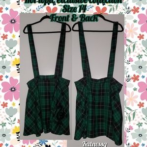 Harry Potter Slytherin overall suspender skirt dress 14